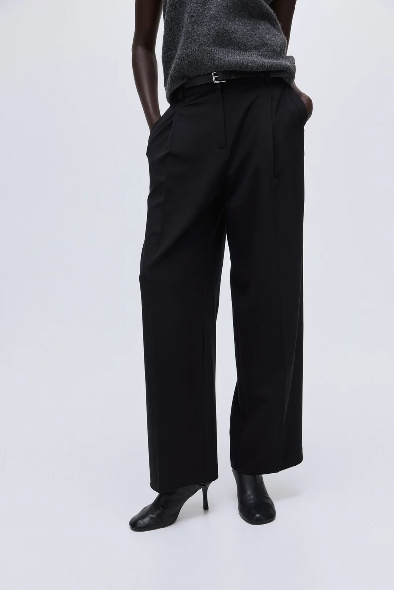 H&M Wide tailored trousers