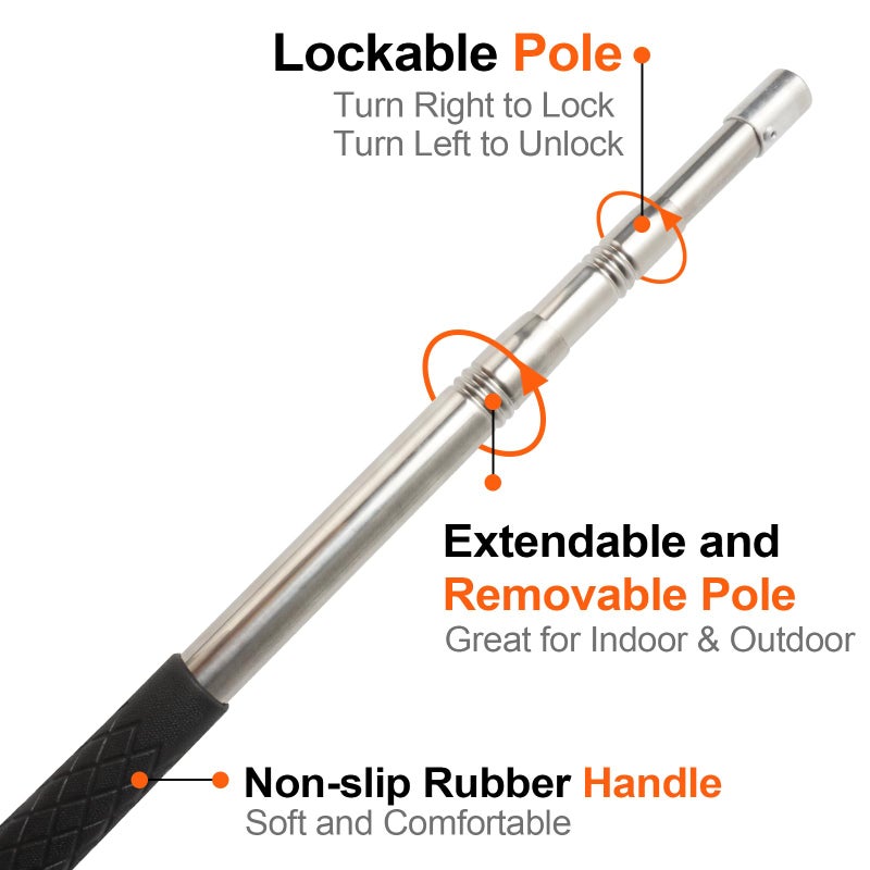 Yorikyas Snake Catcher Net Telescopic Pole for Reptile Grabber Rattle Snake Moving and Catching - Image 4