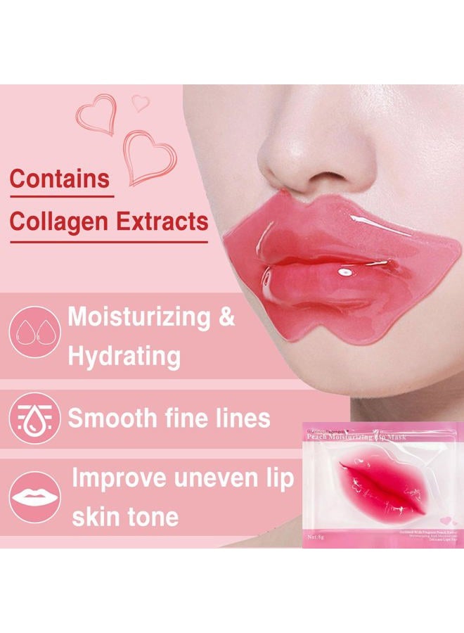 PERVALA 30 Pairs Lip Masks & 24K Gold Eye Masks, Crystal Collagen Under Eye Patches for Puffy Eyes, Wrinkles, Effectively Moisturizing & Reducing Fine Lines & Dark Circle - Image 5