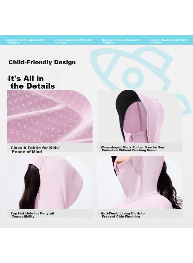 Beneunder Kids Sun Protection Jacket Cape Boys Girls Cool Breathable Sunscreen Al413 Far Blue 120 - Image 4