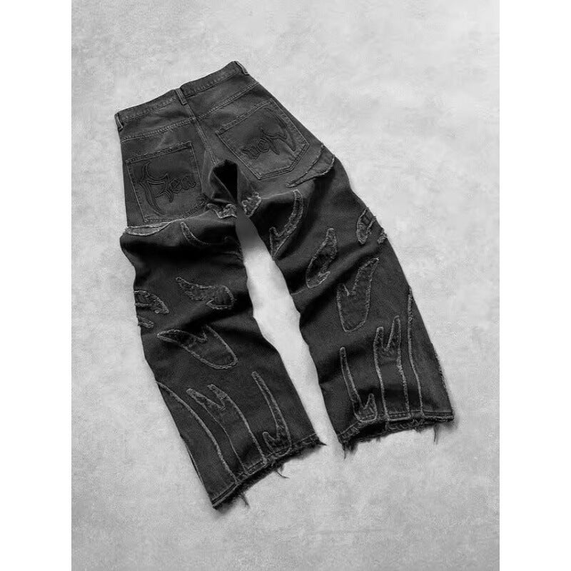 Unisex Casual Daily Denim Jeans - Image 3