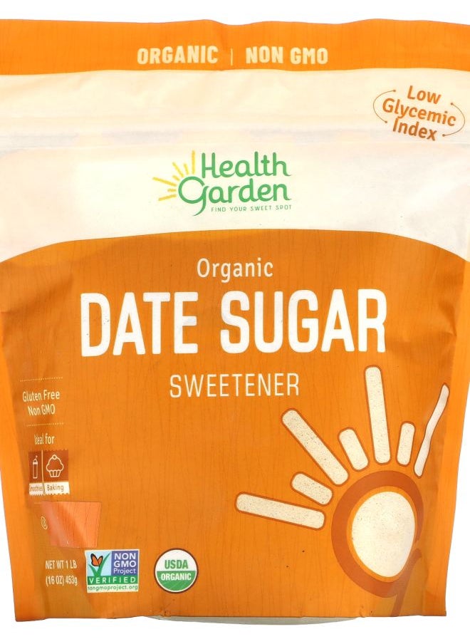 Health Garden - Organic Date Sugar Sweetener 16 oz (453 g) - Image 1
