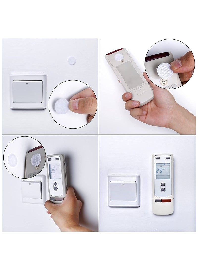 نقاط ذاتية اللصق، أشرطة معدنية خلفية لاصقة نقاط مع خطاف وحلقة فيلكرو وسائد مستديرة، 15 ملم قطر نقطة مستديرة قوية ضد الماء، نقاط مع لاصق لمدرسةوزارة الداخلية 300 قطعة (150 زوجًا) - Image 5