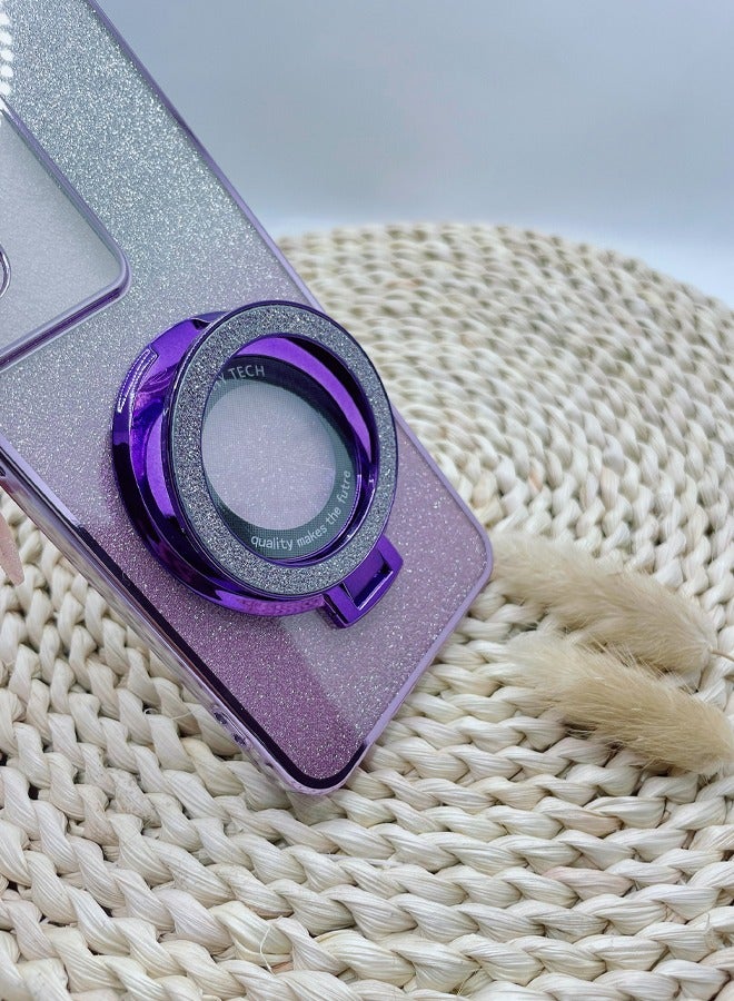 بيوينتي مناسبة لهاتف Vivo V30 Lite 5G حافظة واقية للهاتف المحمول بحامل لامع مطلي بالكهرباء - Image 5