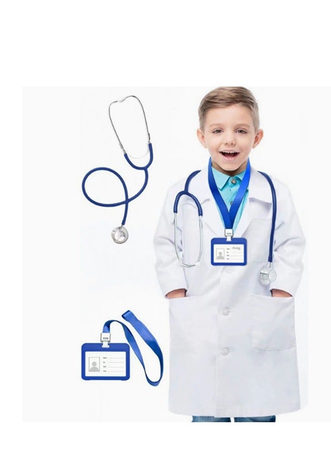 Al Aoyama Doctor Kit for Kids - Pretend Doctor Playset for Toddlers Kids Doctor Role Play Costume Set with Lab Coat, Medical Kit, Stethoscope & Accessories for Toddlers 3-10 - Image 3