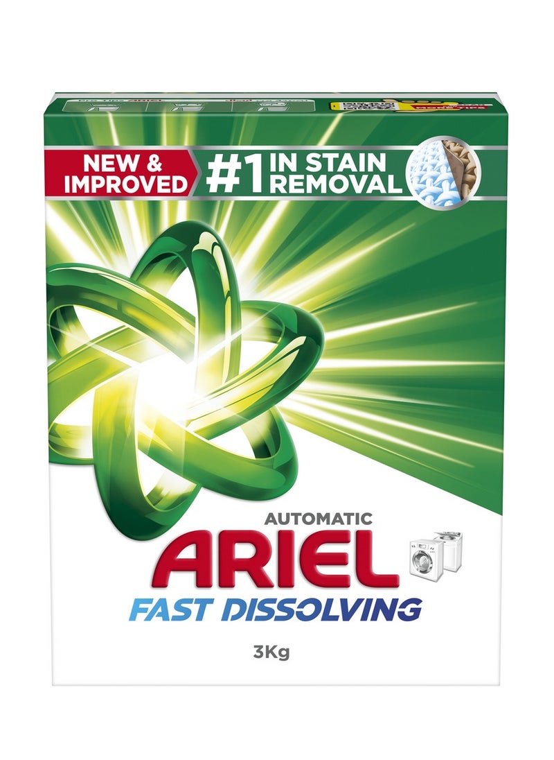 Ariel Fast Dissolving Laundry Detergent Powder 3kg  - Image 1