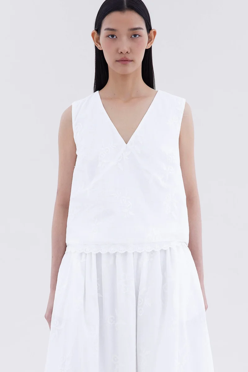 ذا اديتورز ماركت Solara V Neck Top