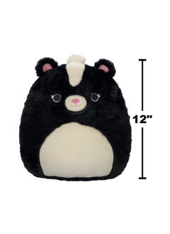 Squishmallows 12 inch Fuzzamallows Medium Plush Selma Black & White Skunk Officially Licensed Kellytoy Plush Toy Colorful Soft Gift for Kids Girls & Boys Washable Squishy Stuff Toy Multicolor All Age  - Image 5