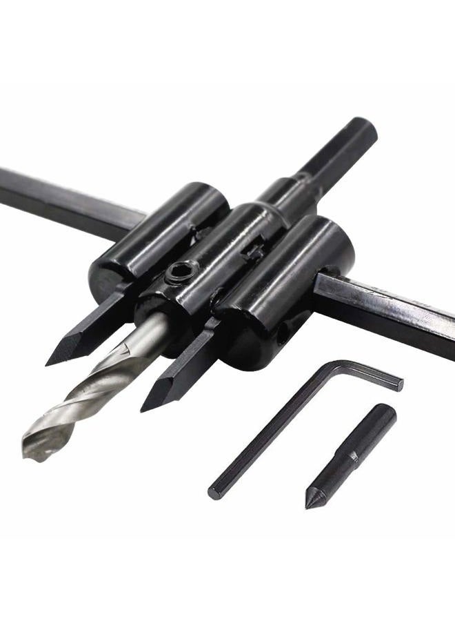 Luomorgo 1 3/16" to 12" Adjustable Hole Saw Circle Cutter Drill Bit Tool Saw Round Cutting for Drywall Wood - Image 1