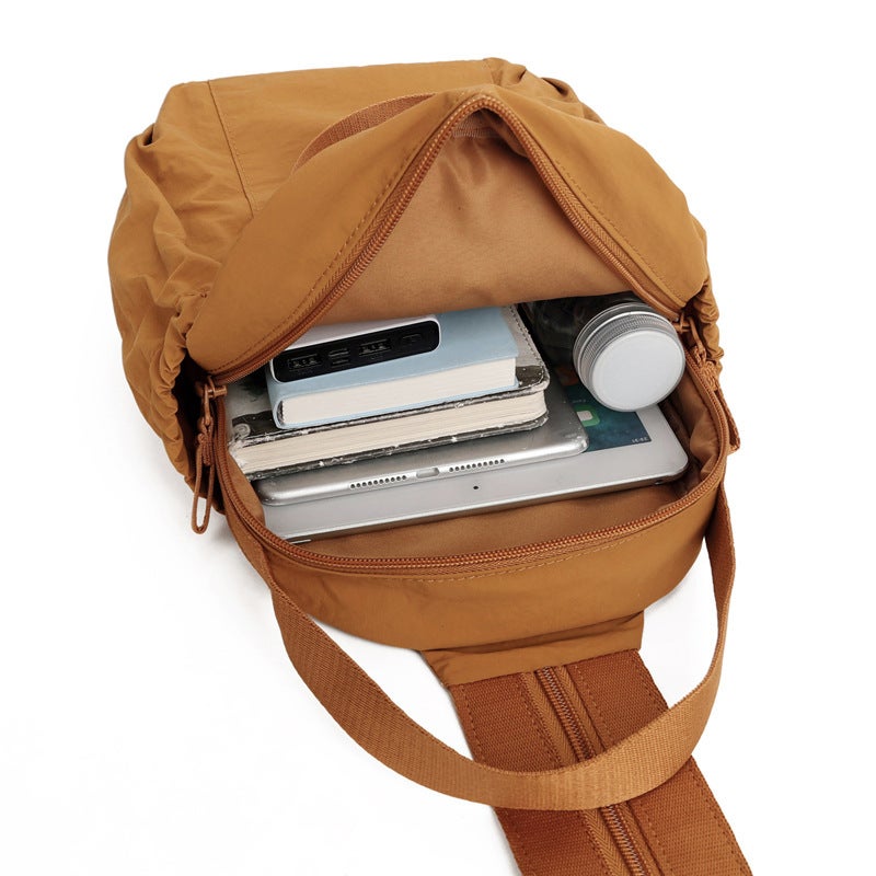 Japanese Style Solid Color Travel Backpack - Image 4