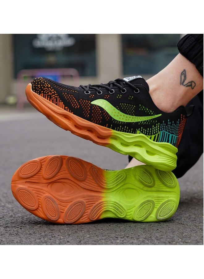 NIBEMINENT Summer Air Cushion Work Safety Shoes For Men Breathable Work Sneakers Steel Toe Shoes Anti-puncture Safety Protective Shoe - Image 3