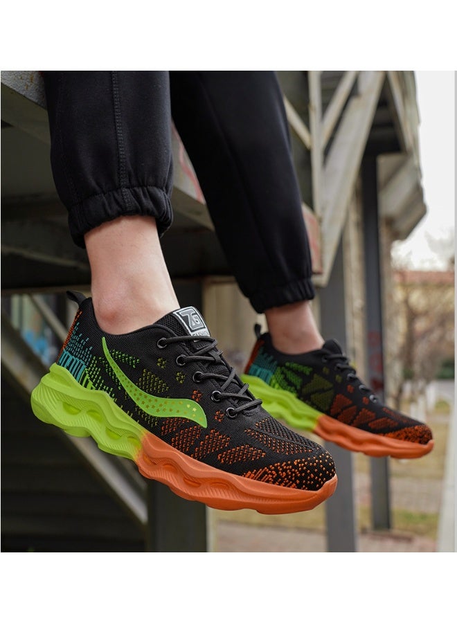 NIBEMINENT Summer Air Cushion Work Safety Shoes For Men Breathable Work Sneakers Steel Toe Shoes Anti-puncture Safety Protective Shoe - Image 2