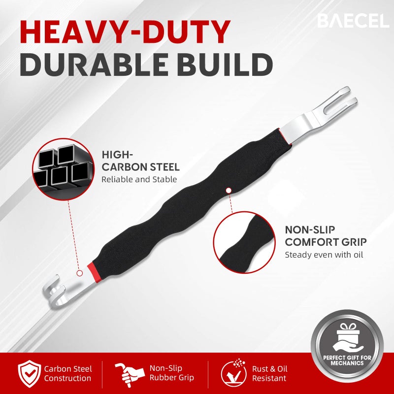 baecel 2-in-1 Automotive Electrical Terminal Connector Separator Removal Tool, Improved Electrical Connector Removal Tool Universal Fit for Car, Truck, Most Vehicles, Black - Image 2
