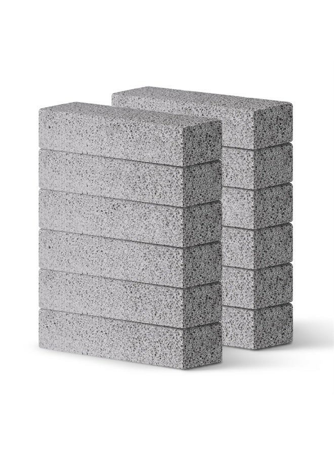 Lenicany 12Pack Pumice Stone for Toilet Cleaning Bowl Stick,Powerfully Cleans Hard Water Rings, Calcium Buildup & Stains, Suitable for Cleaning Toilet, Bathtubs, Kitchen Sink, Grill - Image 1