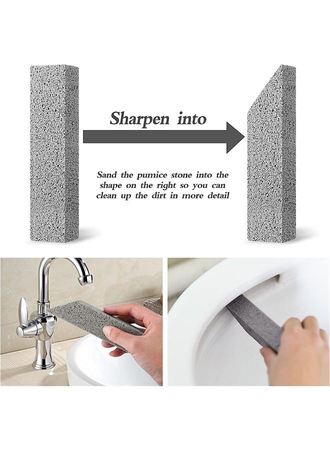 Lenicany 12Pack Pumice Stone for Toilet Cleaning Bowl Stick,Powerfully Cleans Hard Water Rings, Calcium Buildup & Stains, Suitable for Cleaning Toilet, Bathtubs, Kitchen Sink, Grill - Image 2