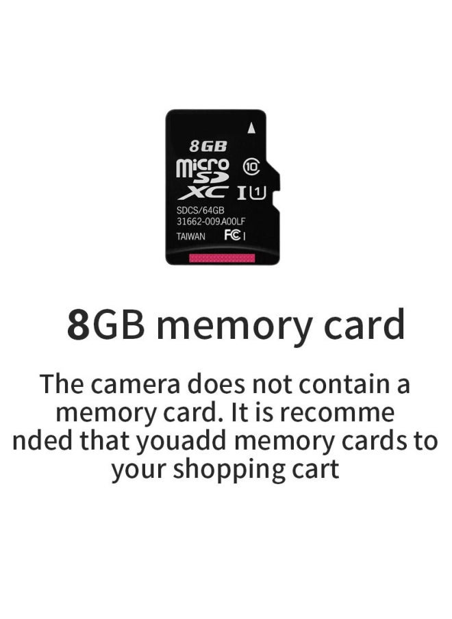 Generic Digital Camera Student Campus Portable Small Portable Retro Filter Photo Video-Body Color:8g Tf Memory Card  - Image 1