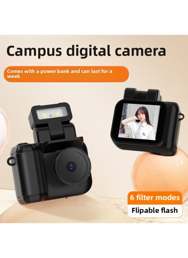Generic Digital Camera Student Campus Portable Small Portable Retro Filter Photo Video-Body Color:8g Tf Memory Card  - Image 2