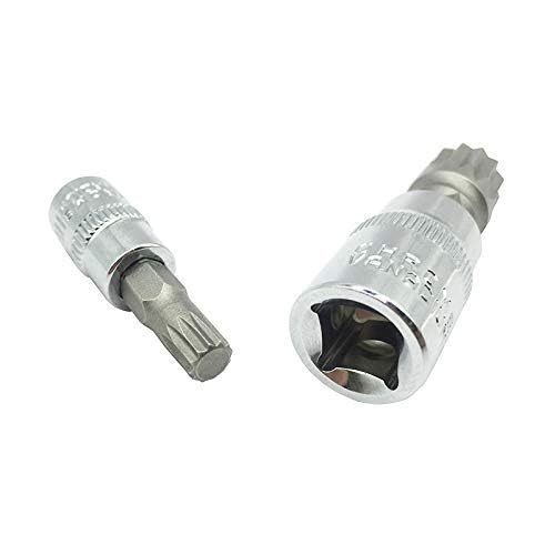 mainpoint XZN Triple Square Spline Bit Socket Set 12 Point Tamper Proof 1/2 1/4 and 3/8 Inch Drive,4mm-18mm,S2 Steel,10 Pieces - Image 5