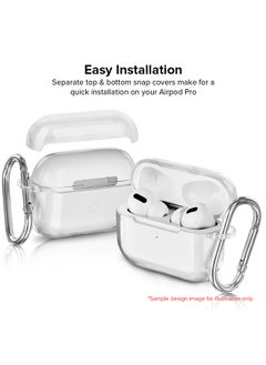Stylizedd Classic Clear printed Case for Apple AirPods Pro 2nd Generation Thin Transparent Cover [Designed for Apple AirPods Pro 2nd Generation] - Fashion Visionary  - Image 3