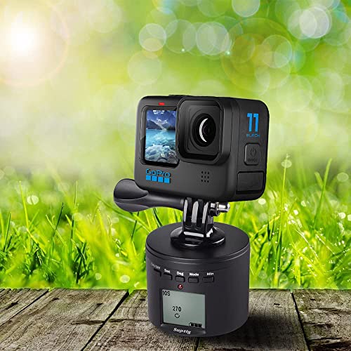 Suptig Tripod Mount Camera Tripod Mount Electric 360 Degree Tripod Head Compatible for Phone, Gopro, DJI osmo, Insta 360 and Digital Cam - Image 3
