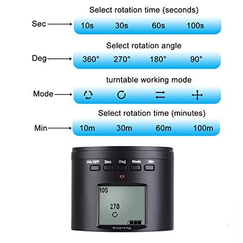 Suptig Tripod Mount Camera Tripod Mount Electric 360 Degree Tripod Head Compatible for Phone, Gopro, DJI osmo, Insta 360 and Digital Cam - Image 4
