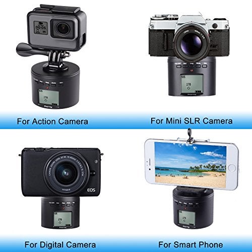 Suptig Tripod Mount Camera Tripod Mount Electric 360 Degree Tripod Head Compatible for Phone, Gopro, DJI osmo, Insta 360 and Digital Cam - Image 2