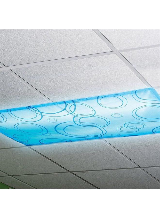 Educational Insights The Original Patterned Fluorescent Light Filters 2-Pack, Fluorescent Light Covers, Easy Install for Classroom, Office, Hospitals & Home, Teacher Classroom Decor - Image 2