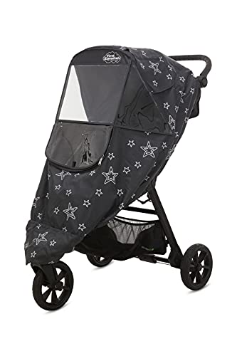First Essentials Stroller Rain Cover Universal, Baby Travel Weather Shield, Windproof Waterproof, Protect from Dust Snow (Gray) - Image 1