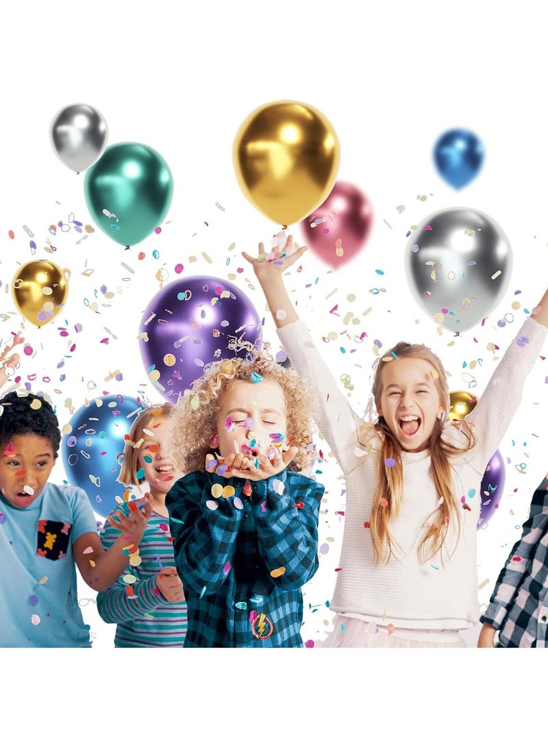 Bebiland 100 PCS Assorted Color Balloons, Multicolor Balloons for Party Decoration, Birthday, Wedding, Party Supplies (Multicolor) - Image 4