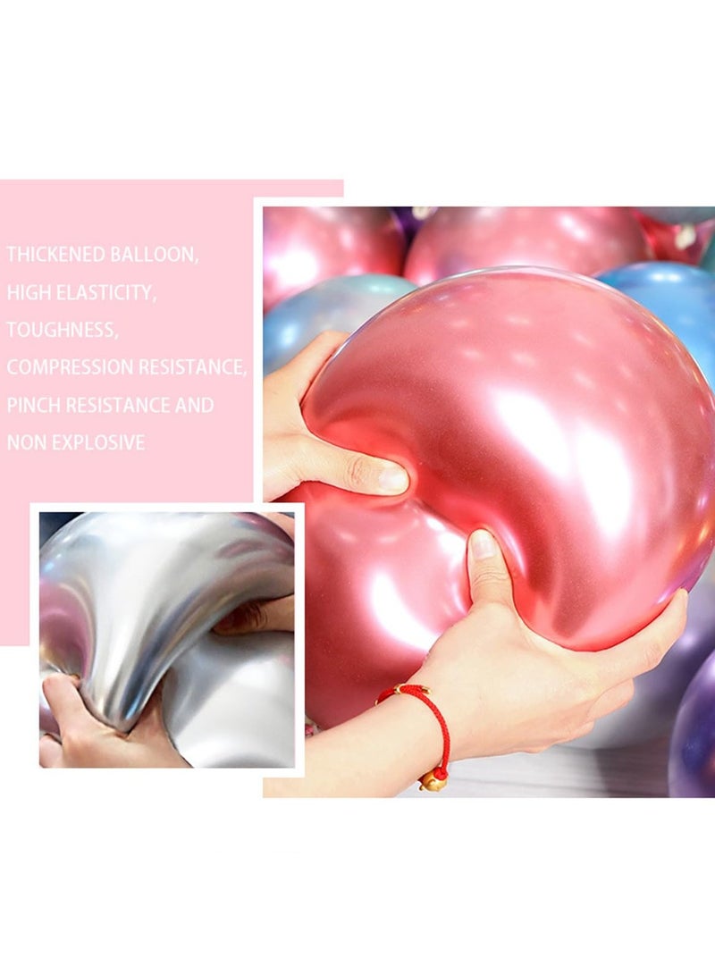 Bebiland 100 PCS Assorted Color Balloons, Multicolor Balloons for Party Decoration, Birthday, Wedding, Party Supplies (Multicolor) - Image 3