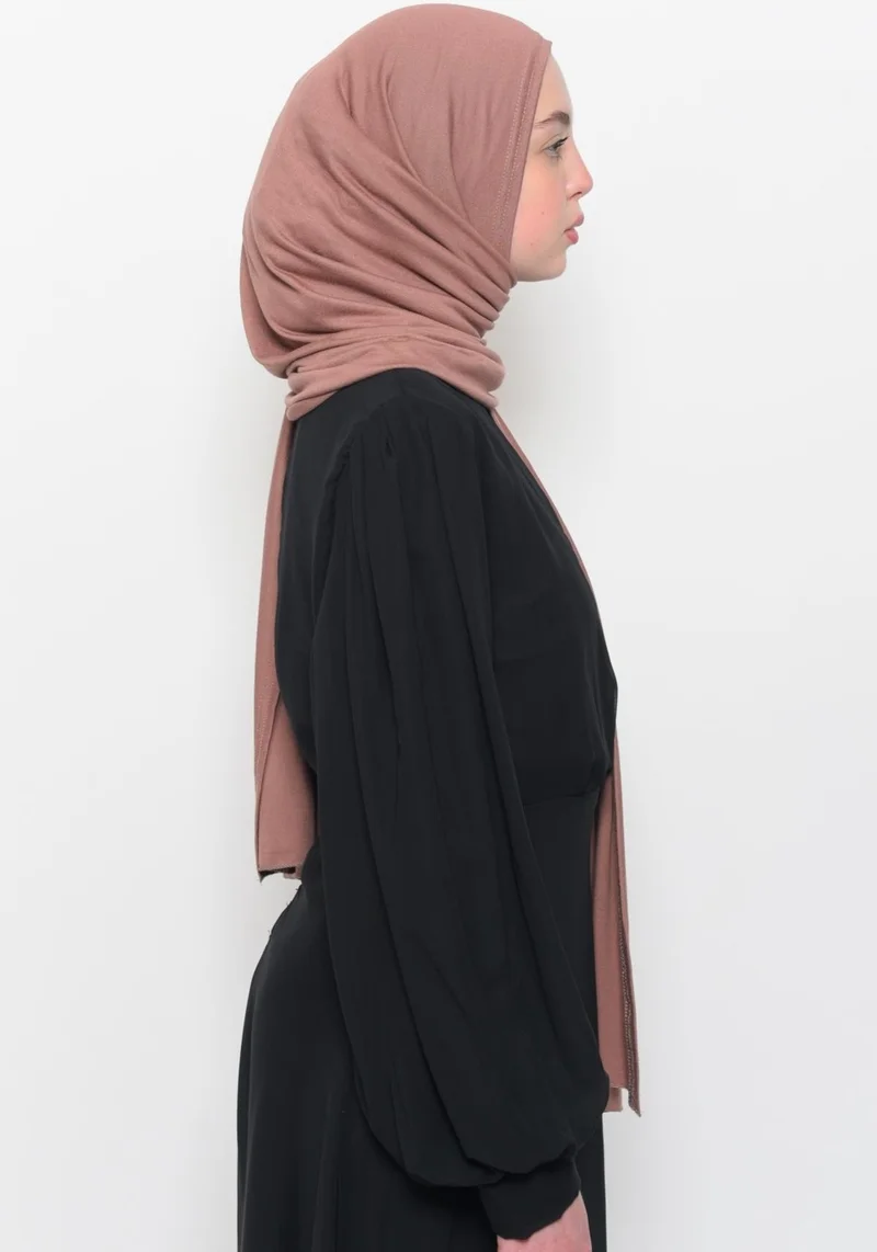 Altobeh Ready Practical Interlocking Luxury Organic Plain Combed Cotton Shawl Evenly Aligned-Soil