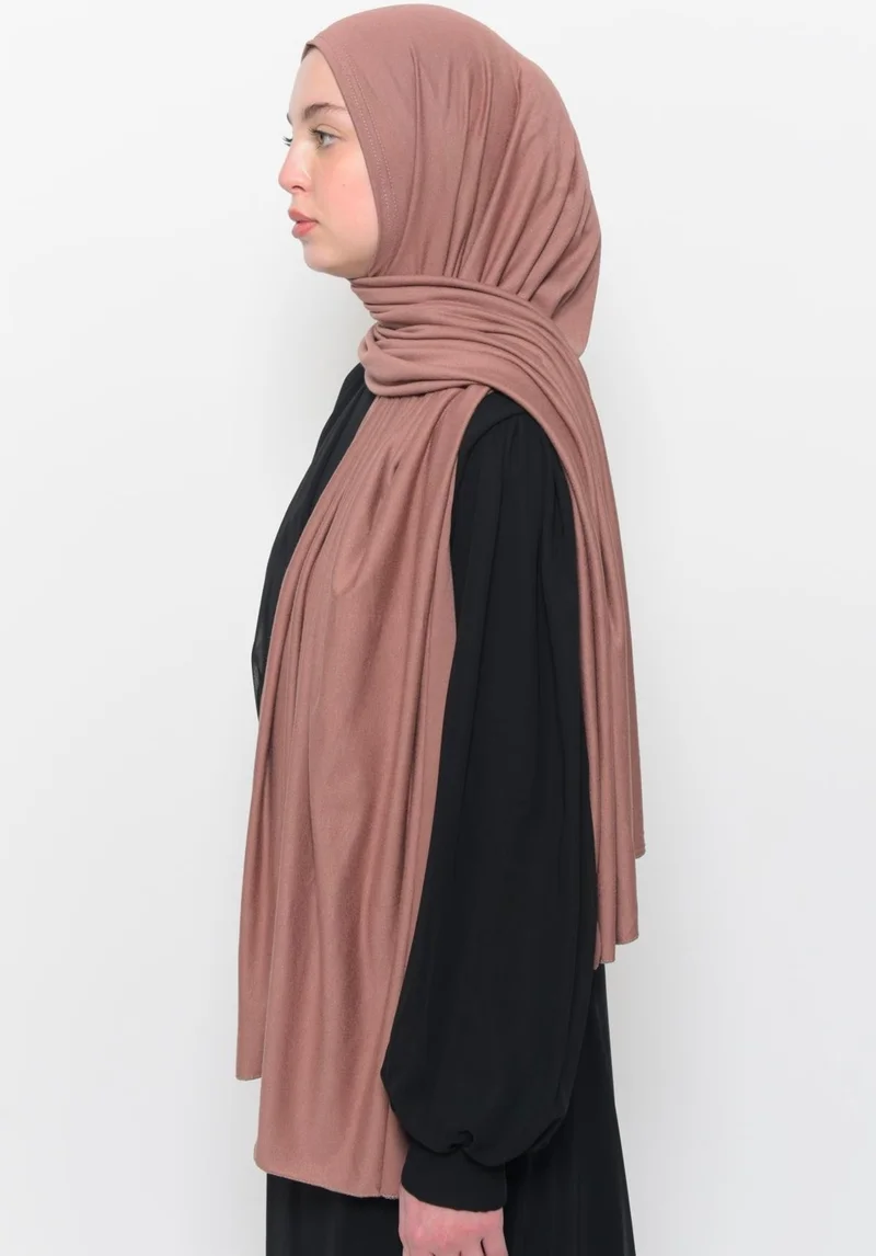 Altobeh Ready Practical Interlocking Luxury Organic Plain Combed Cotton Shawl Evenly Aligned-Soil