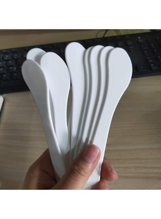 esowemsn 30Pcs White Plastic Cosmetic Mask Mixing Spoon Spatulas Facial Cream Shovels Mud Mask Scoops Skin Care Mask Brushes Applicator Diy Mask Tool Set - Image 4