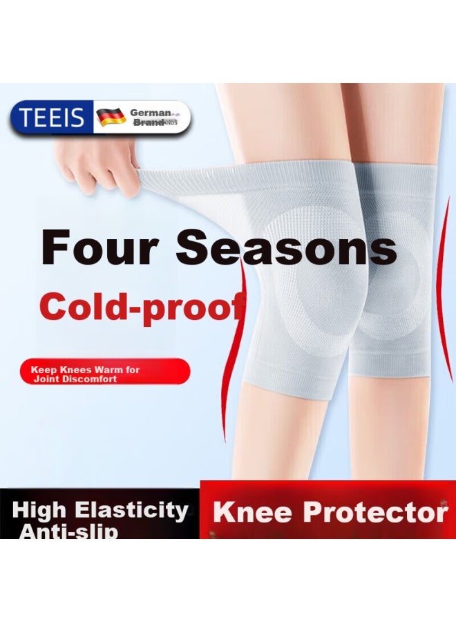 Teeis Summer Knee Support For Women Men Elderly, Thin Breathable Knee Protector For Elderly With Cold Legs - Image 1