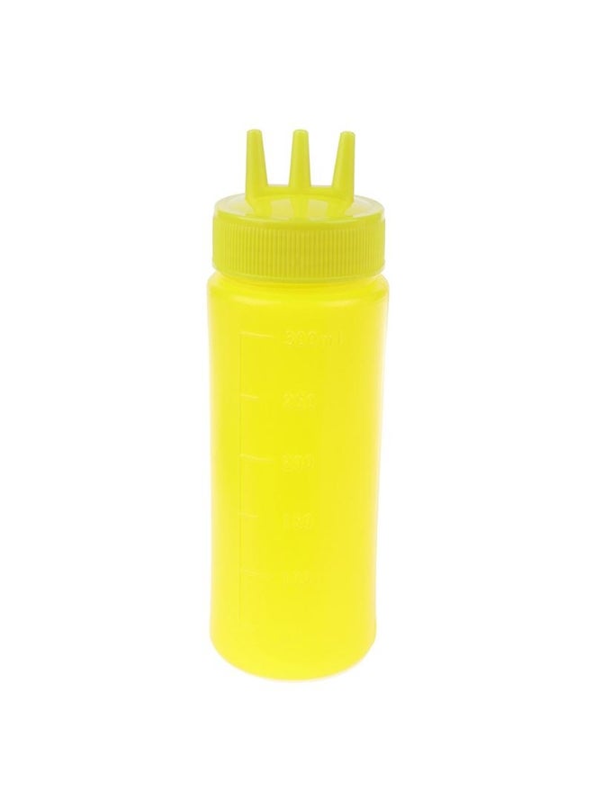 3 Hole Squeeze Bottle Sauce Vinegar Oil Ketchup Gravy Cruet Condiment Dispenser 