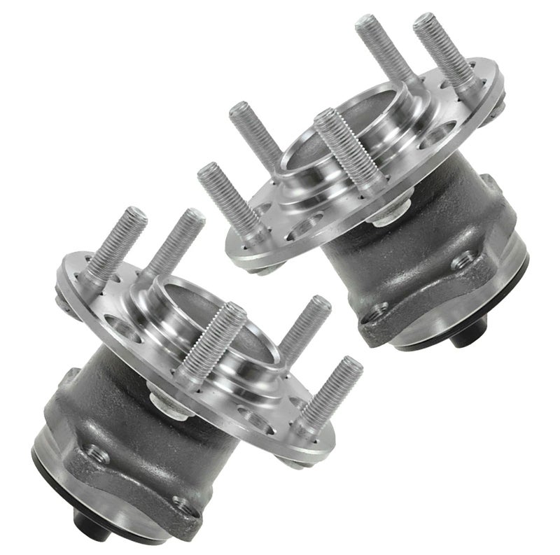 TRQ 2 Piece Rear Wheel Bearing Hub Assembly Set Compatible with 20112014 Chrysler 200 20072010 Sebring 20082014 Dodge Avenger 20072012 Caliber 20072017 Jeep Compass Patriot