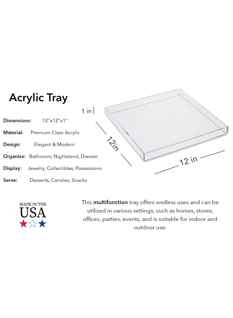 تي بي جي بي صينية أكريليك شفافة (12 × 12) - Image 2