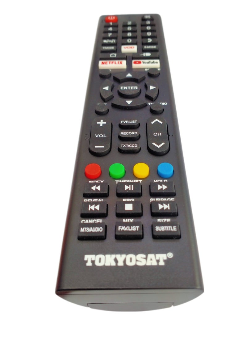 ريموت كنترولز جهاز تحكم عن بُعد لتلفزيون TOKYOSAT الذكي – بديل متوافق مع تلفزيونات TOKYOSAT - Image 3