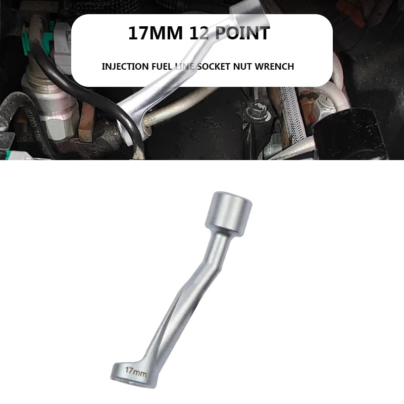 UTMALL Injection Fuel Line Wrench Set 12Pt for BMW Benz (17mm) - Image 4