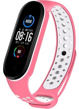 Techmaster Xiaomi Mi Band 5 Mi Band 6 Mi Band 7 Tme Holed Sports Silicone Band Strap 
