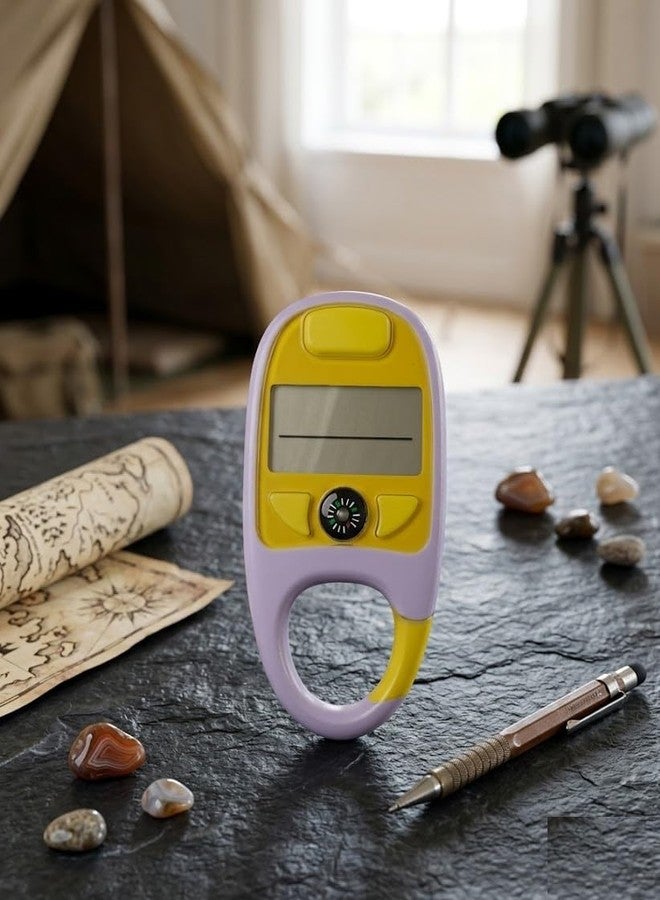 Sakar Digital Hand Tally Counter Tasbeeh with Keychain, Clock & Temperature Display, Perfect for Travel, Yoga, Meditation, Zikr, and Productivity Tracking (1 Pc) - Image 1