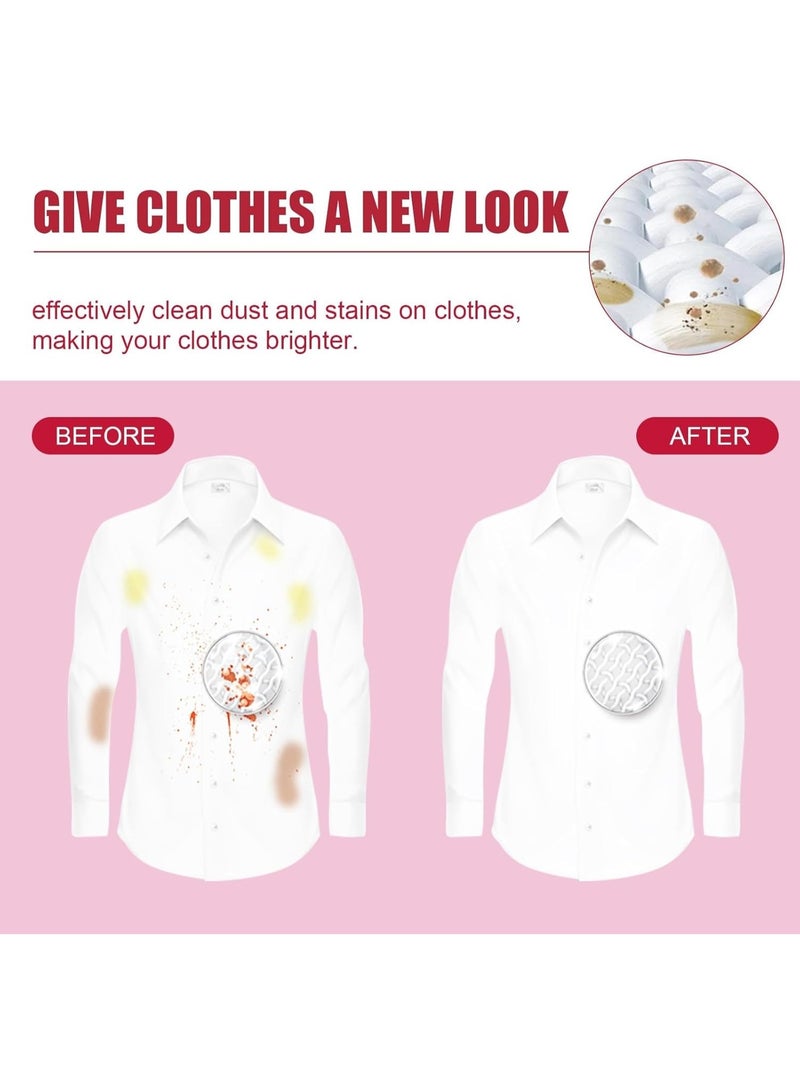 Portable Stain Remover Wipes – 20PCS Individually Wrapped Cleaning Wet Wipes for Clothes, Shoes & Fabrics – Instant Spot Cleaner, Travel-Friendly Laundry Wipes - Image 2