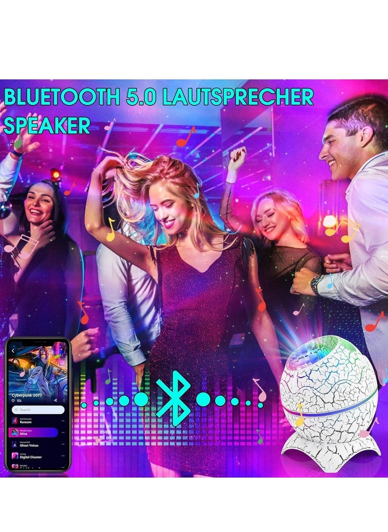 JAJEEK "Galaxy Starry Sky Projector with Bluetooth Speaker & White Noise – LED Planetarium Projector with Remote Control" - Image 3