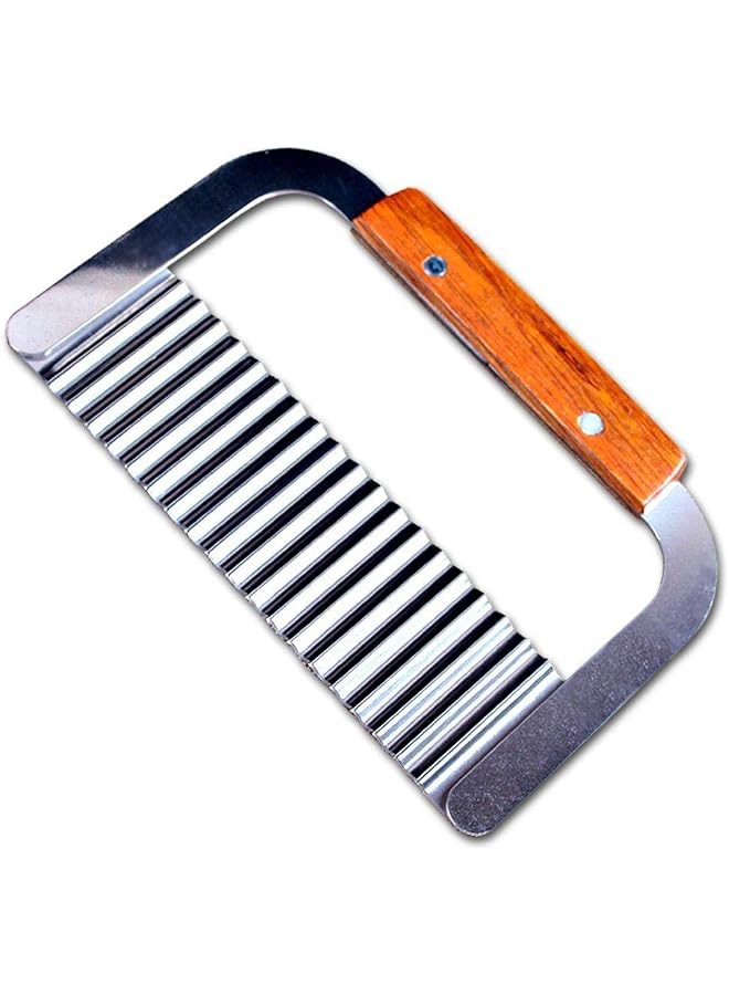 S-TOP Potato Knife Crinkle Cutter, Stainless Steel Potato Cutter - Image 1