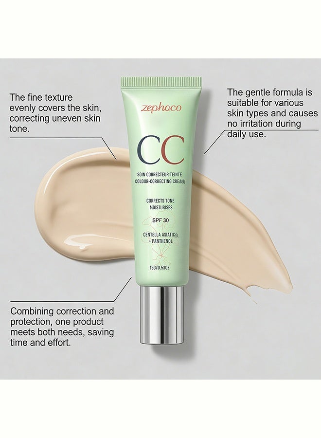 zephoco Moisturizing Protective Concealer Cream - Hydrating, Lightweight, Smooth, Natural - Daily Skin Care that is Refreshing and Comfortable - 15g - Image 5