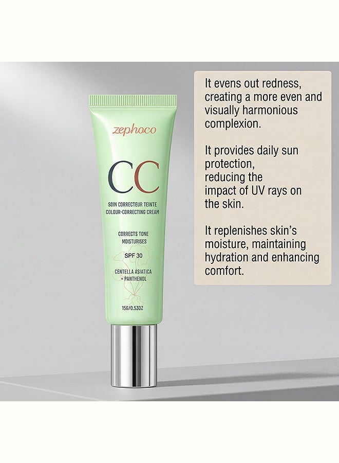 zephoco Moisturizing Protective Concealer Cream - Hydrating, Lightweight, Smooth, Natural - Daily Skin Care that is Refreshing and Comfortable - 15g - Image 3