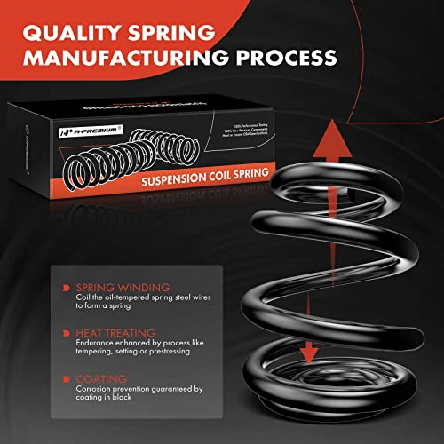 A-Premium 2Pcs Rear Suspension Coil Spring Set Compatible with Chevrolet Cruze 2011-2015, Cruze Limited 2016 & Buick Verano 2012-2017, Driver and Passenger Side, Replace# 13360841, 13366736 - Image 2
