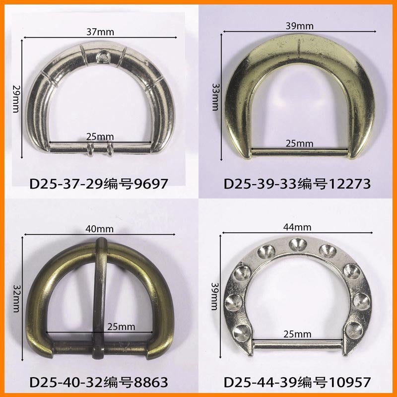 Zhenzhong Inner diameter 25mmd buckle semi-circular factory direct luggage shoe buckle pin buckle clothing shoe flower accessories accessories cloth bag - Image 1