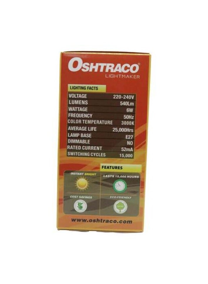 اوشتراكو أوشتراكو 6 واط خيوط 3000 كيلو لمبة LED بيضاء دافئة - Image 3