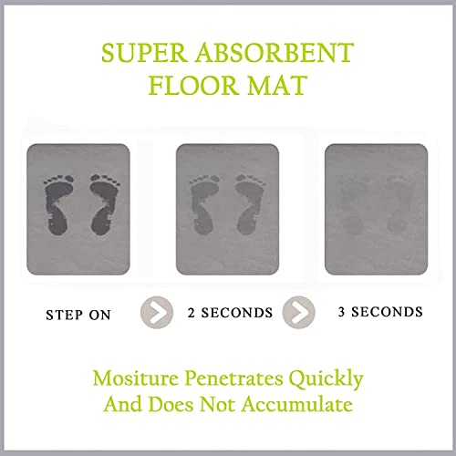 SKVM Memory Foam Water Absorbent Rectangular Shape Mat for Bathroom Kitchen Floor Door Entrance Anti Slip Foot Skid Shower mat (Design 3) - Image 5
